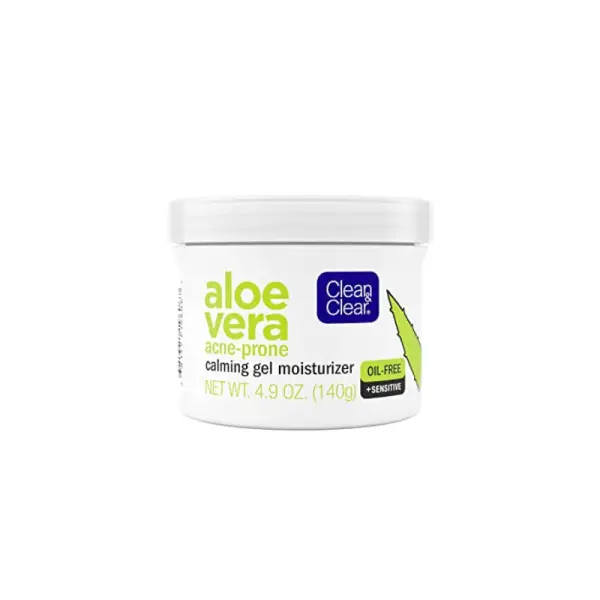 Clean & Clear Aloe Vera Calming Gel Acne Facial Moisturizer for Acne-Prone & Sensitive Skin- by Health Crescent