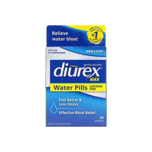 Diurex Max Water Pills-Caffeine Free Diuretic by Health Crescent